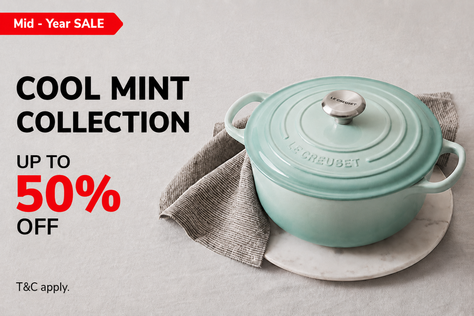 Le Creuset Cool Mint Collection