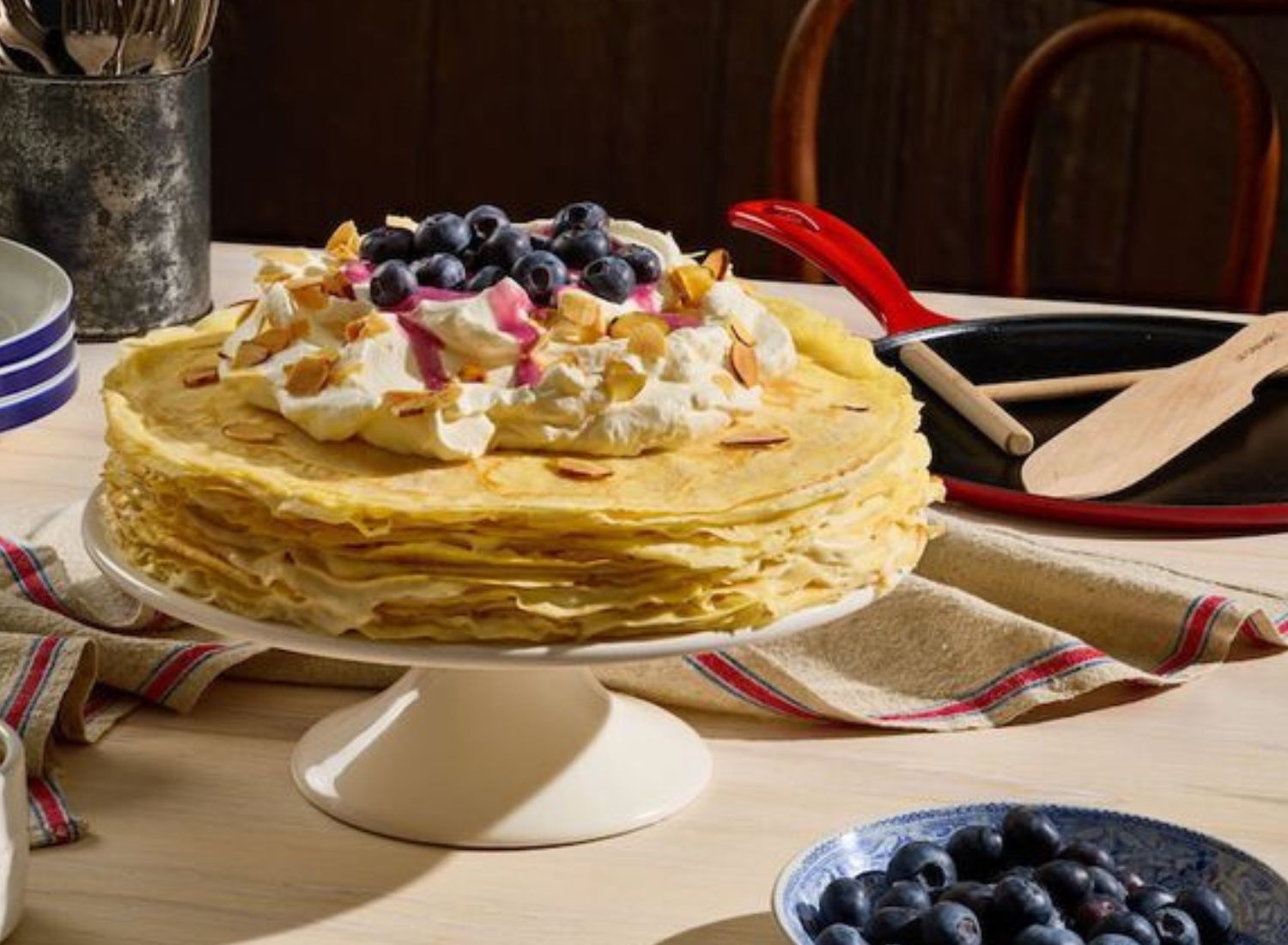 Almond Cream Crepe Cake