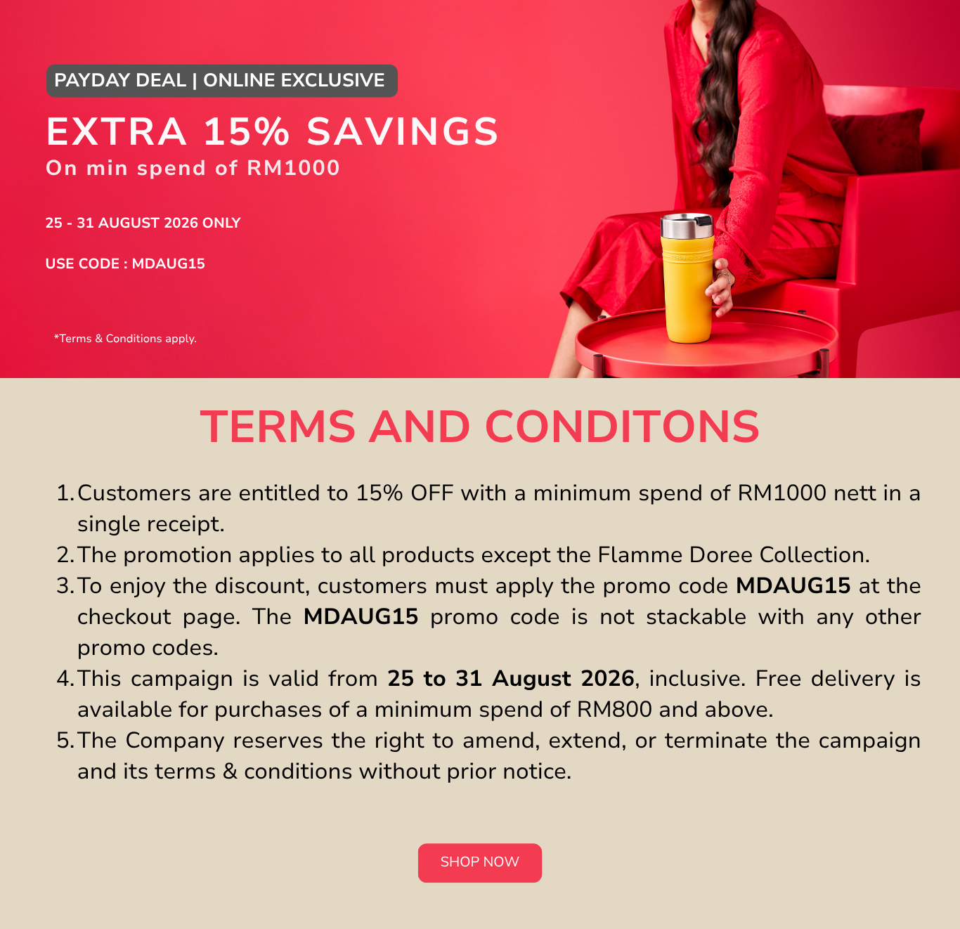 Le Creuset Payday Specials