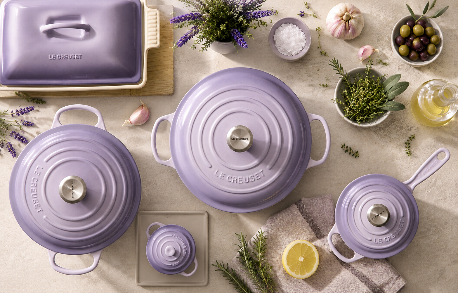 Le Creuset Bluebell Purple Collection