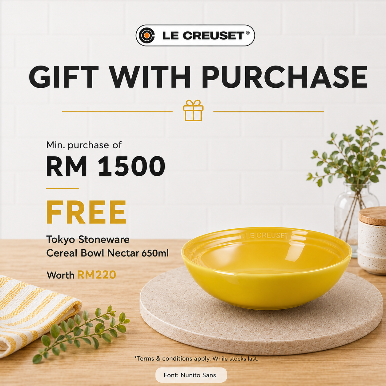 Le Creuset Sale Gift with Purchase