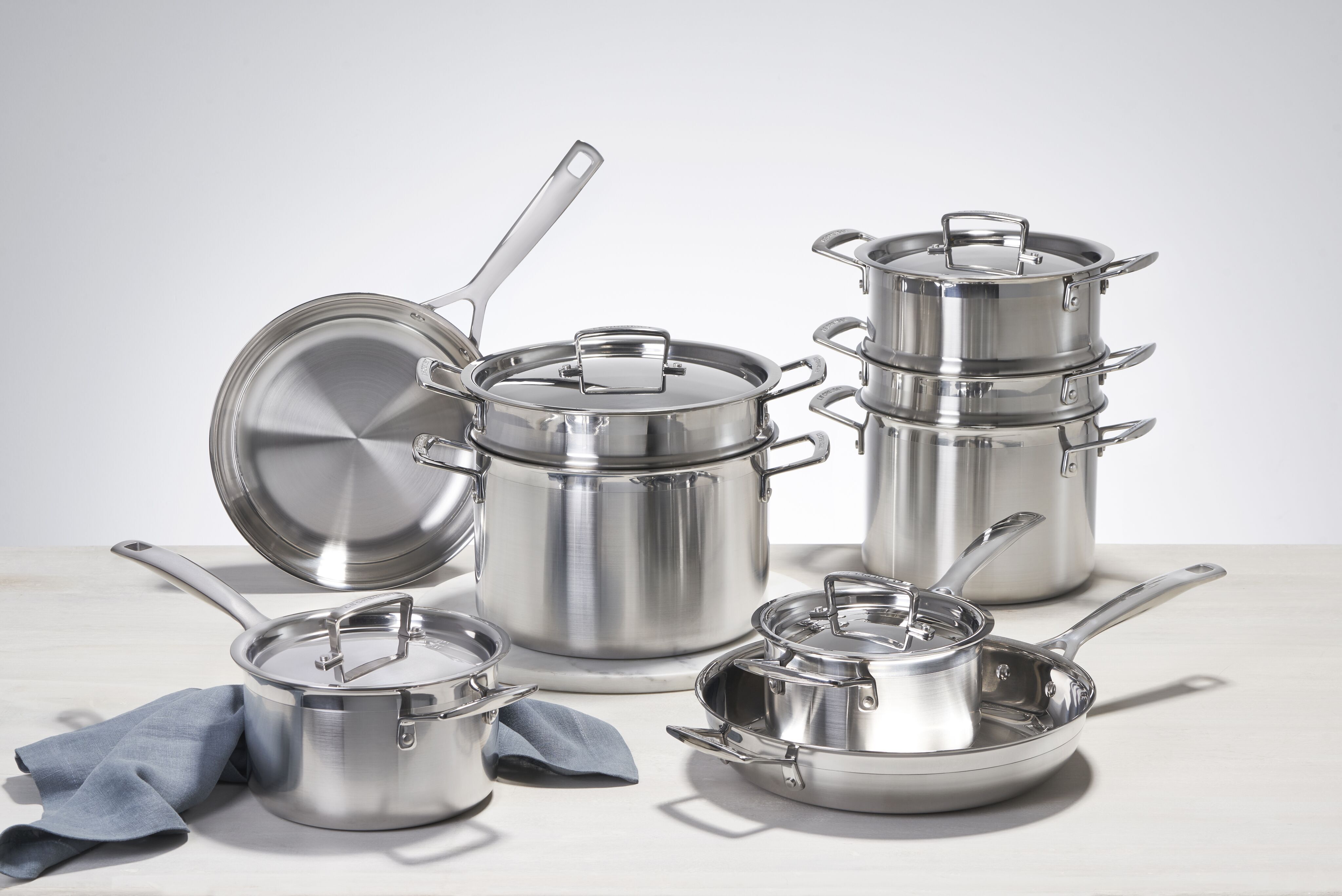 Le Creuset Triply Stainless Steel Collection