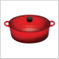 Oval French Oven Red