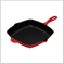 Square Skillet Grill Red