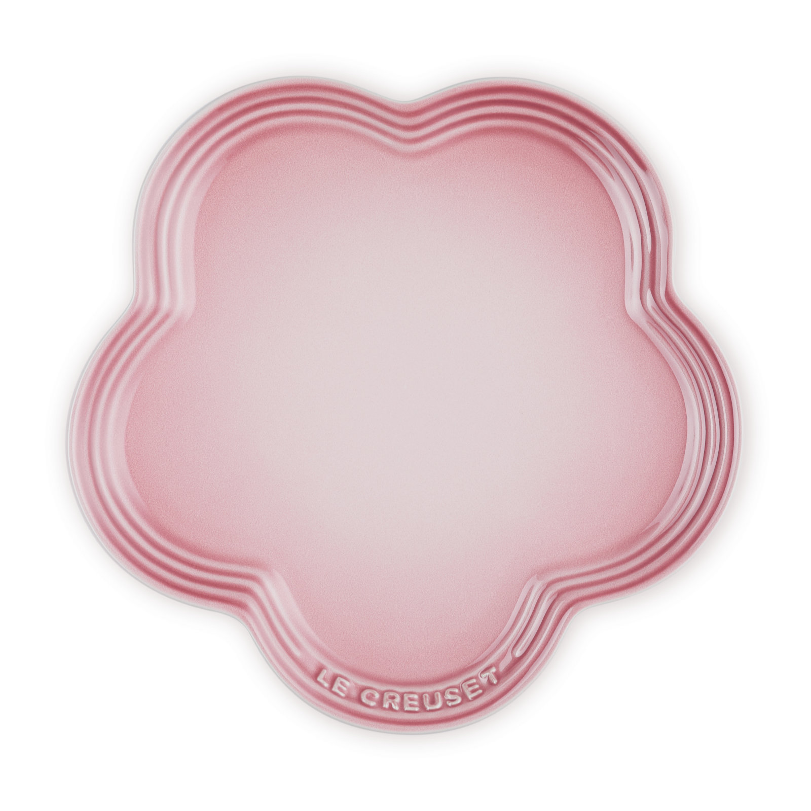 Flower Stoneware Plate Pale Rose 23cm