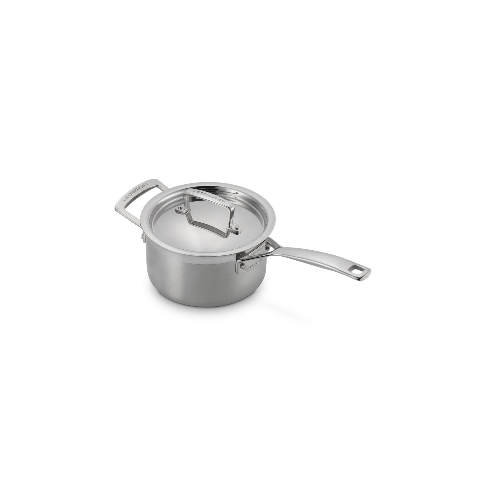 3-ply Stainless Steel Saucepan with Lid and Helper Handle image number 3