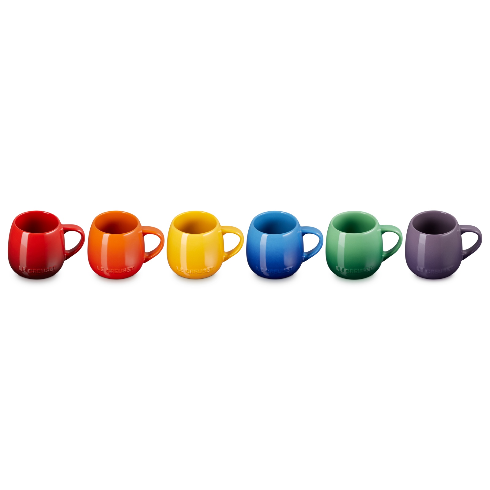 Set Of 6 Mugs Rainbow 320ml image number 1