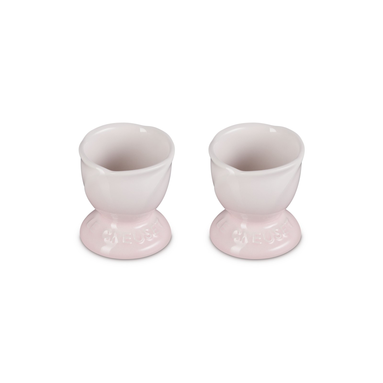 Set of 2 Footed Egg Cup Jardin Relief image number 1