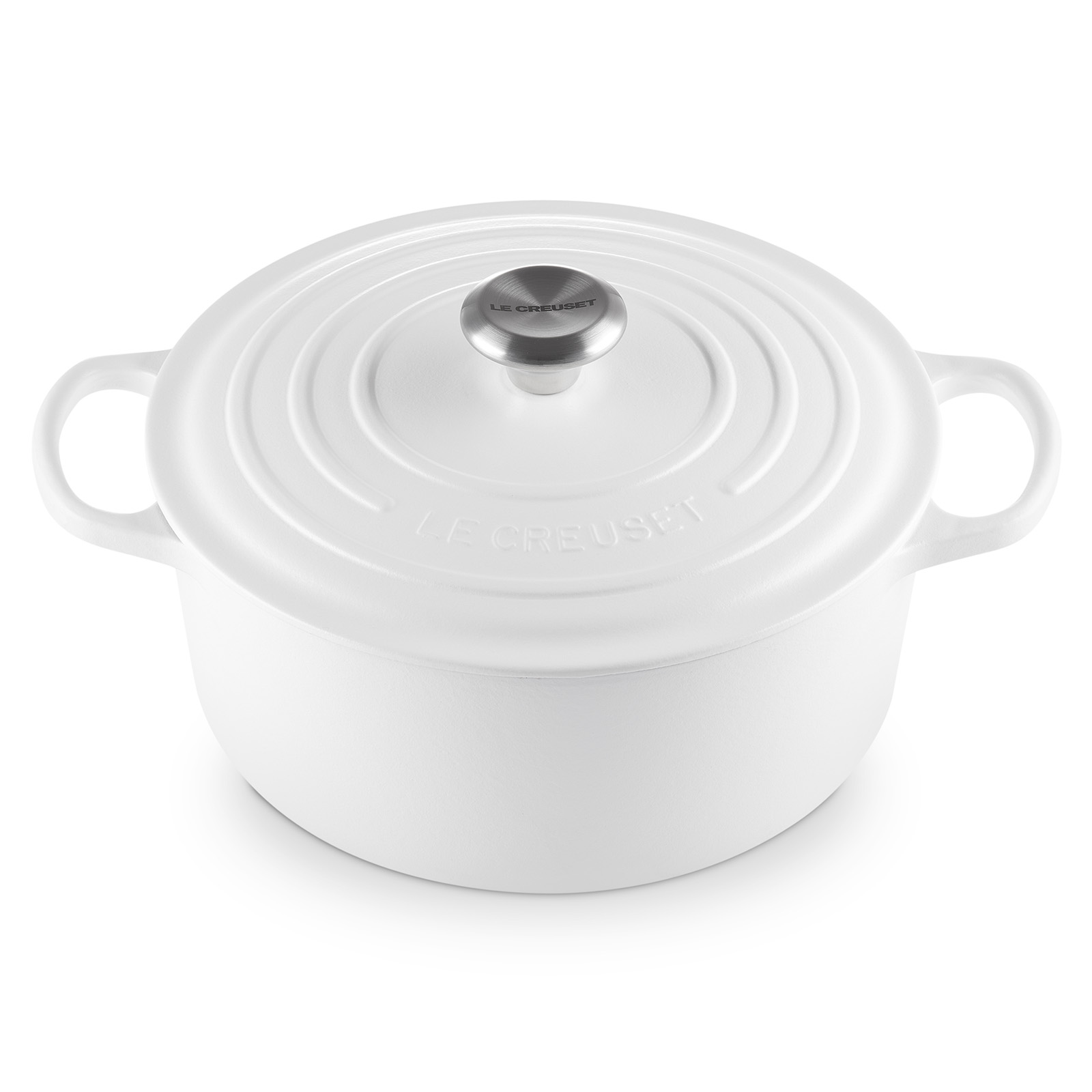 Round French Oven Silver Knob image number 1