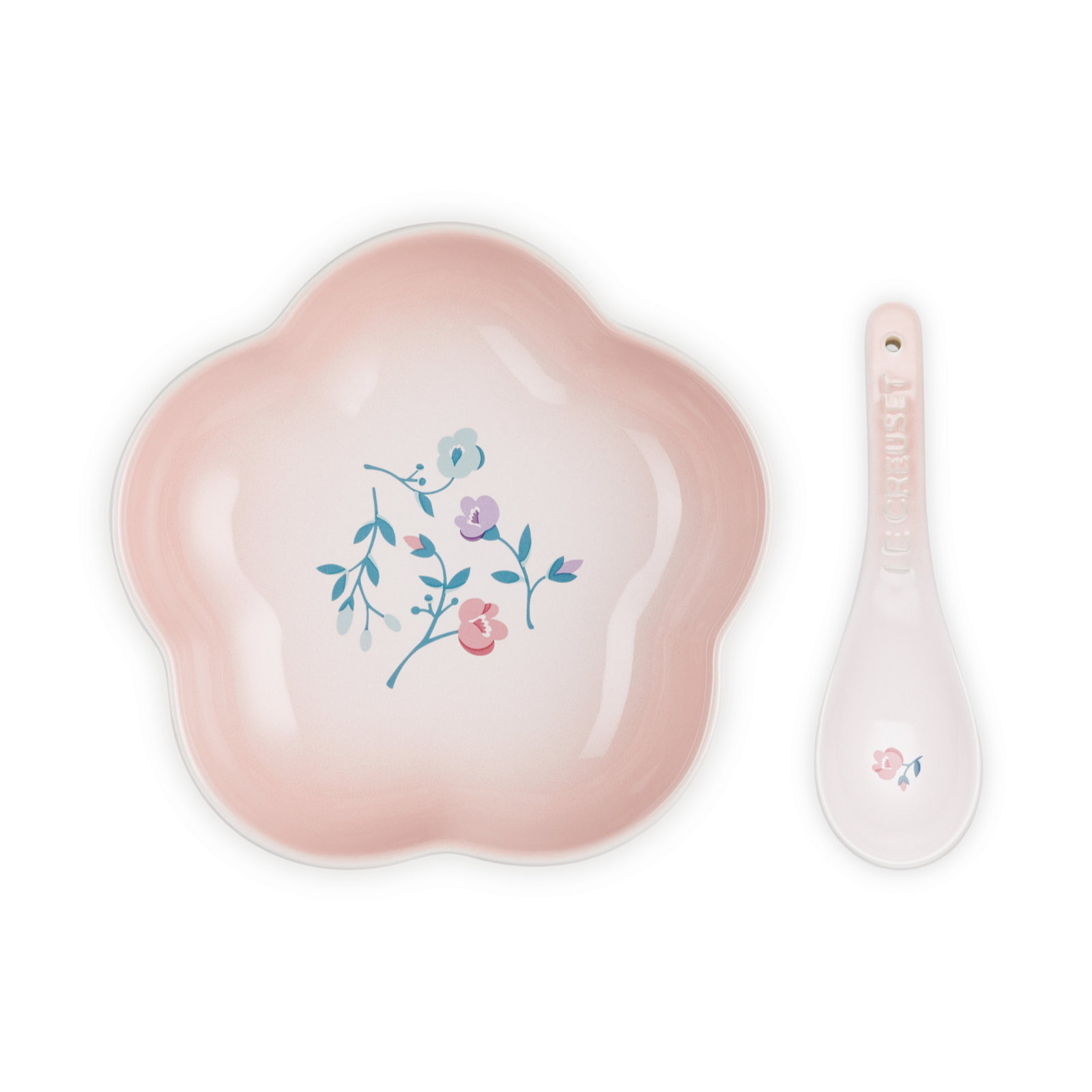 Petite Flower Dish with Seoul Chinese Spoon image number 0