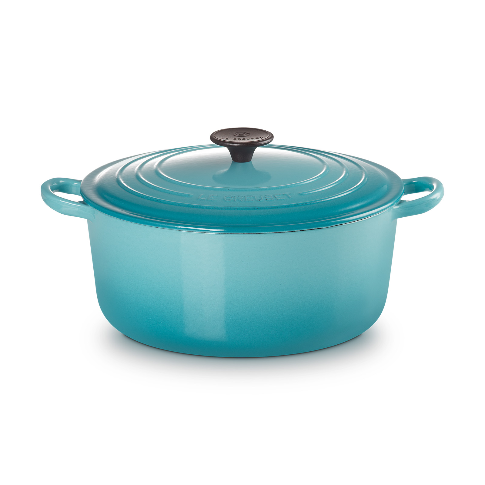 Round French Oven Caribbean Blue 26cm Phenolic Knob