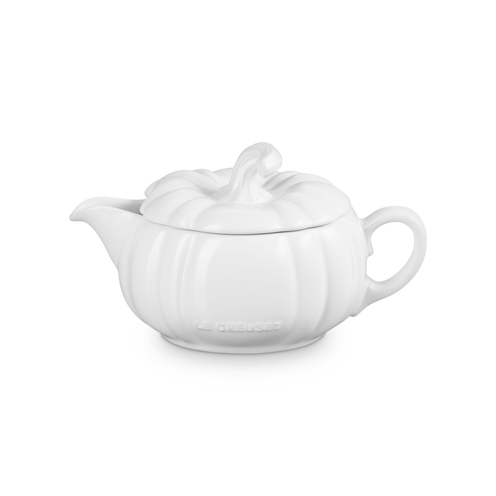 Pumpkin Gravy Boat with Lid White 400ml