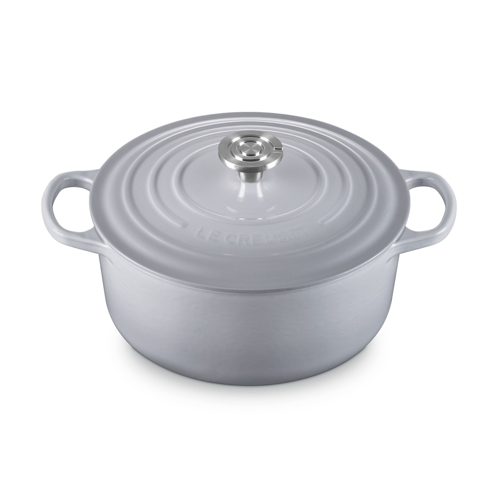 Signature Round French Oven Crucible Brushed SS Knob image number 1
