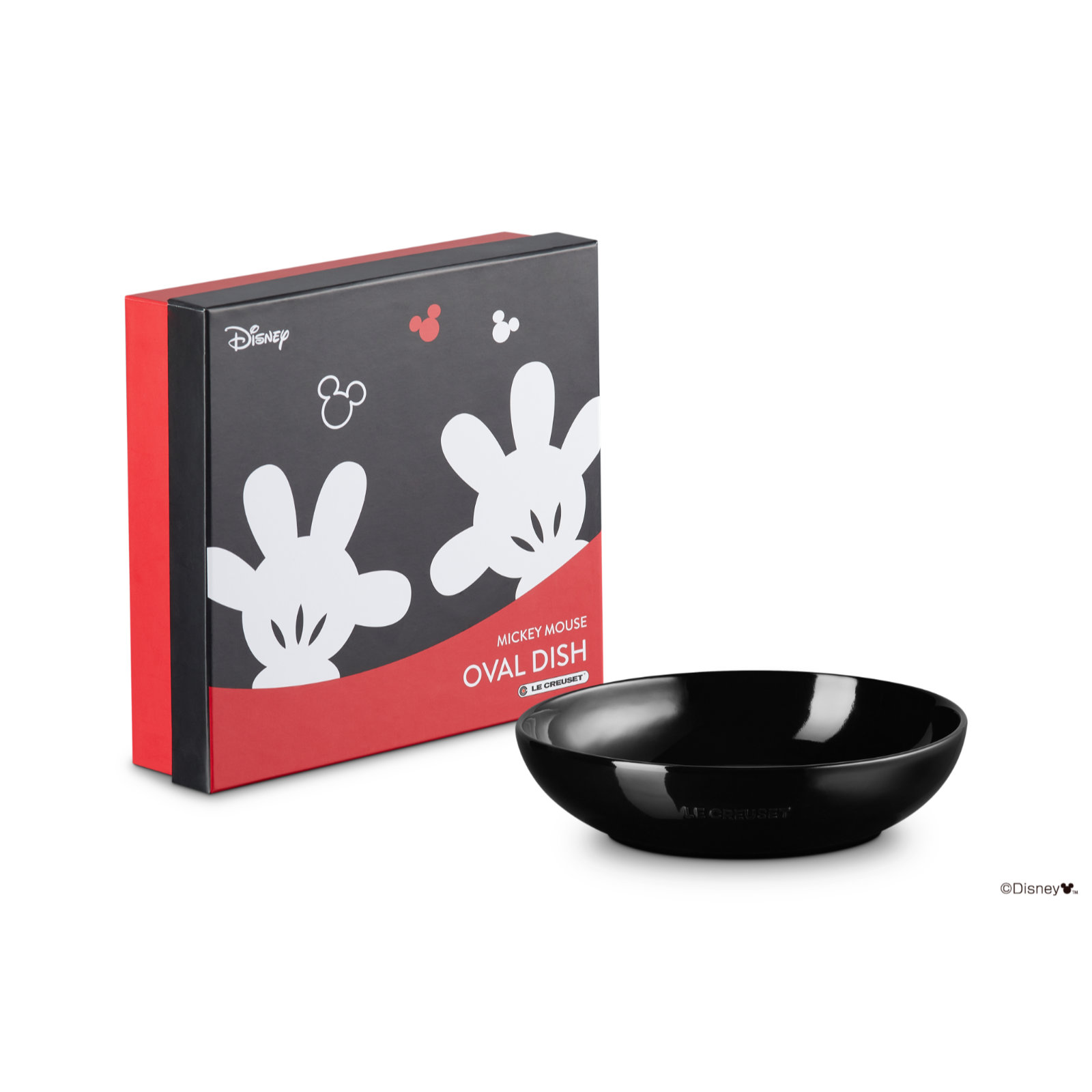 Mickey Mouse Oval Dish Black Onyx 19cm