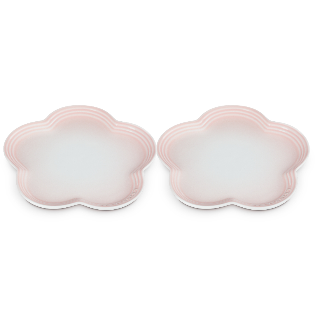 Set of 2 Large Flower Plate image number 1