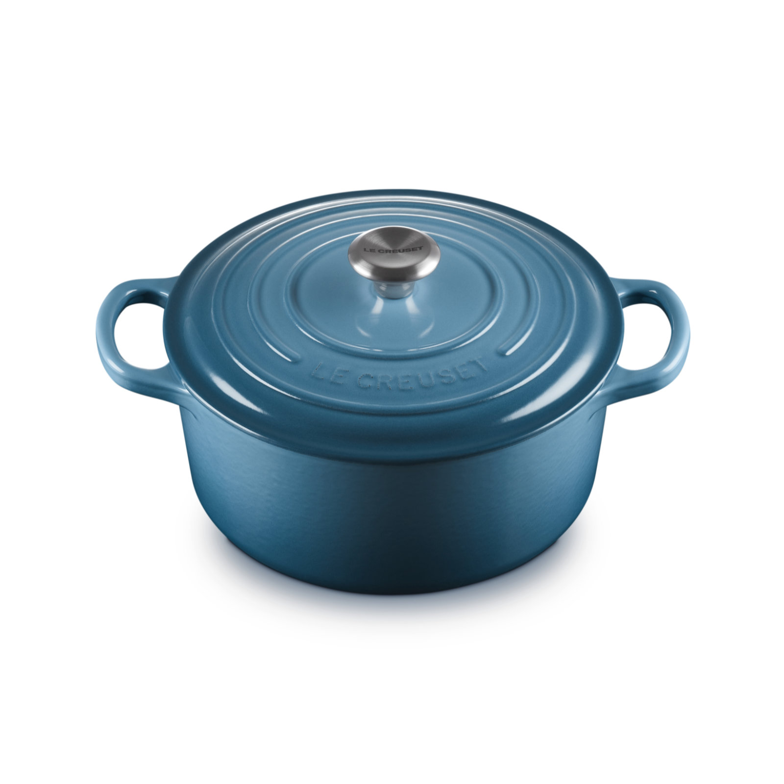 Round French Oven Silver Knob image number 1