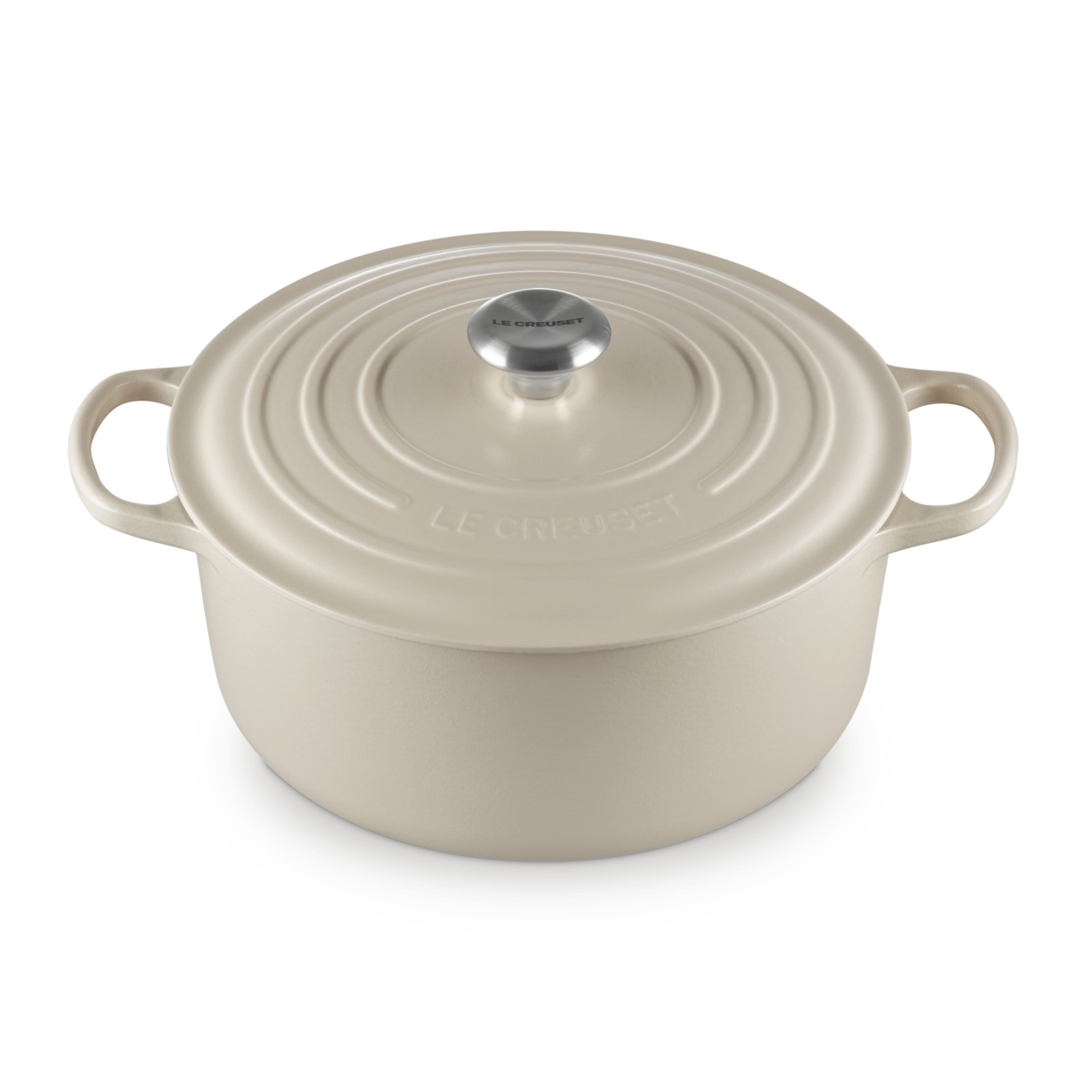 Round French Oven Silver Knob image number 1