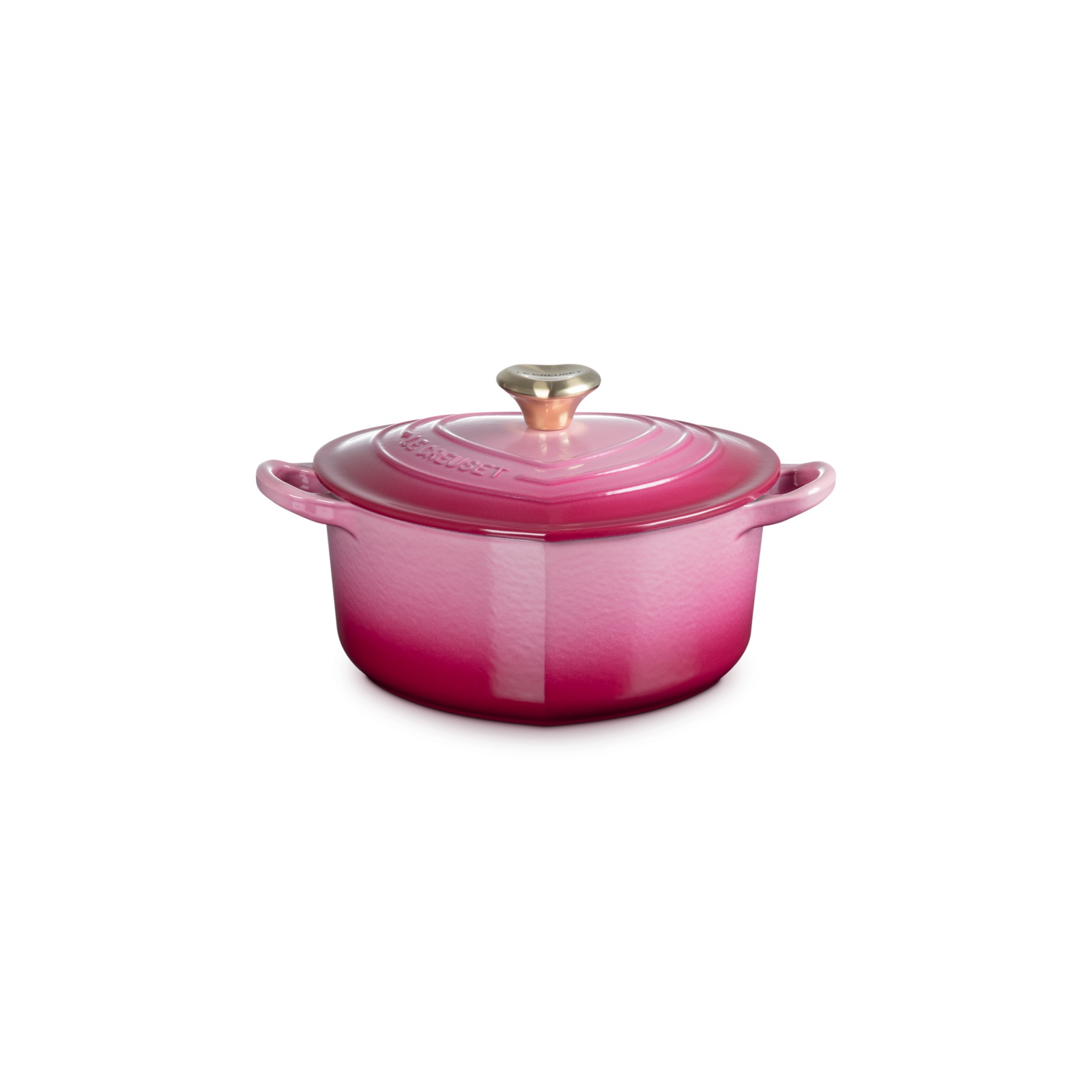 Heart Shaped Casserole Light Gold Heart Knob image number 1
