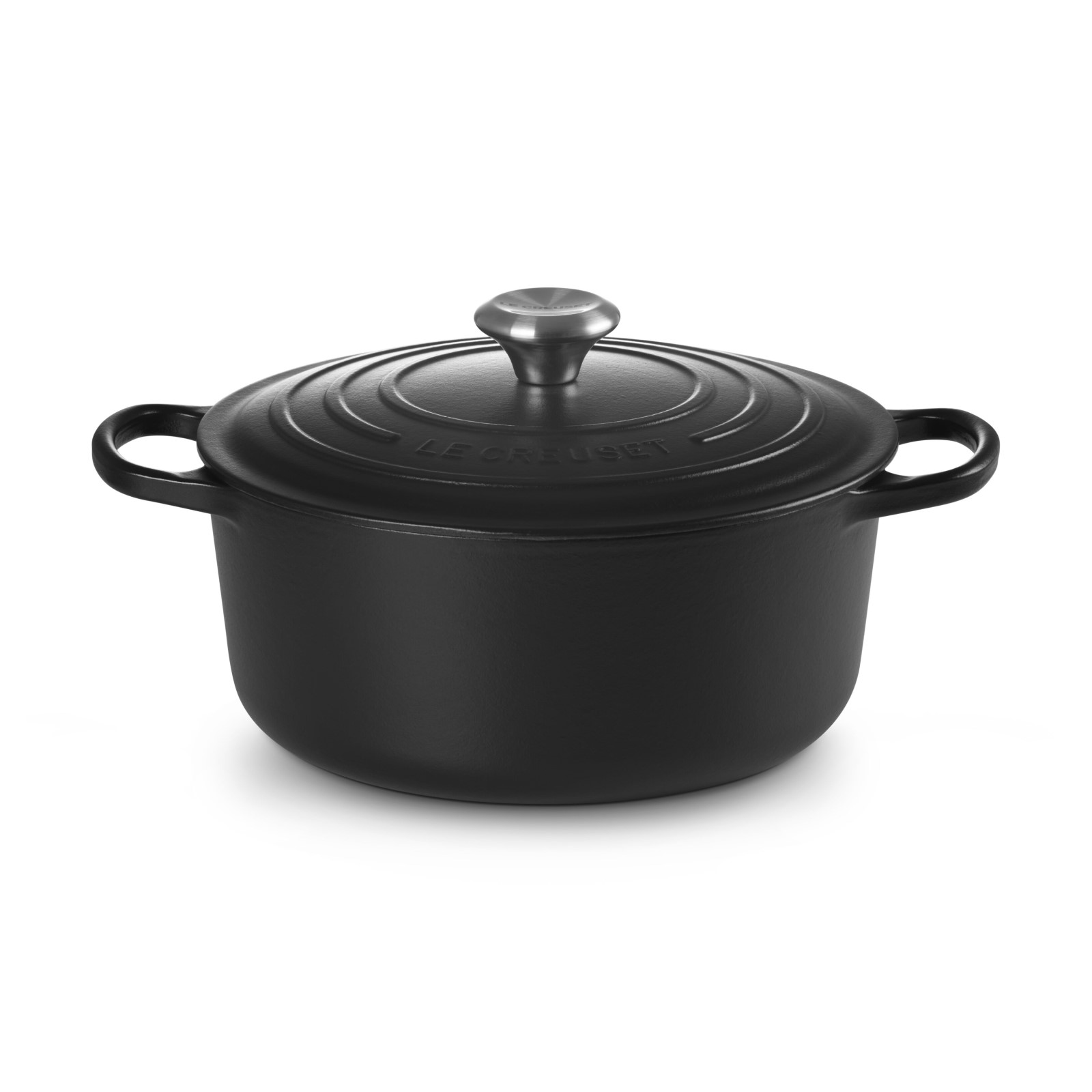 Round French Oven Matte Black 26cm