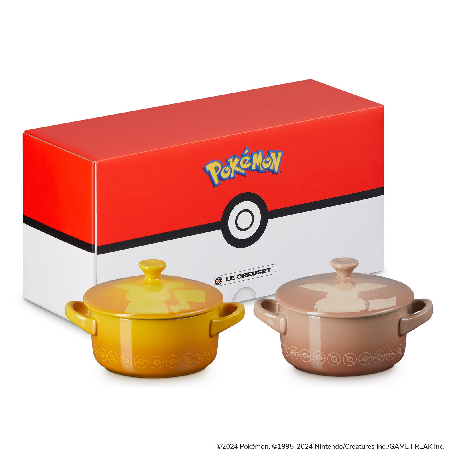 Pokémon Set of 2 Mini Cocottes  (Pikachu/Eevee)
