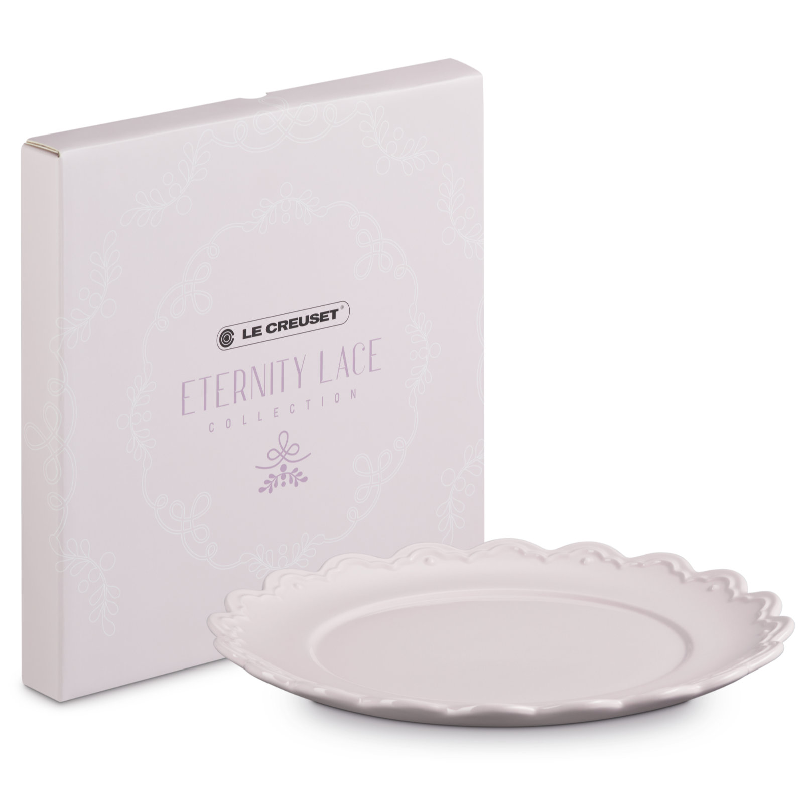 Eternity Lace Plate Frill Relief Shallot 27cm