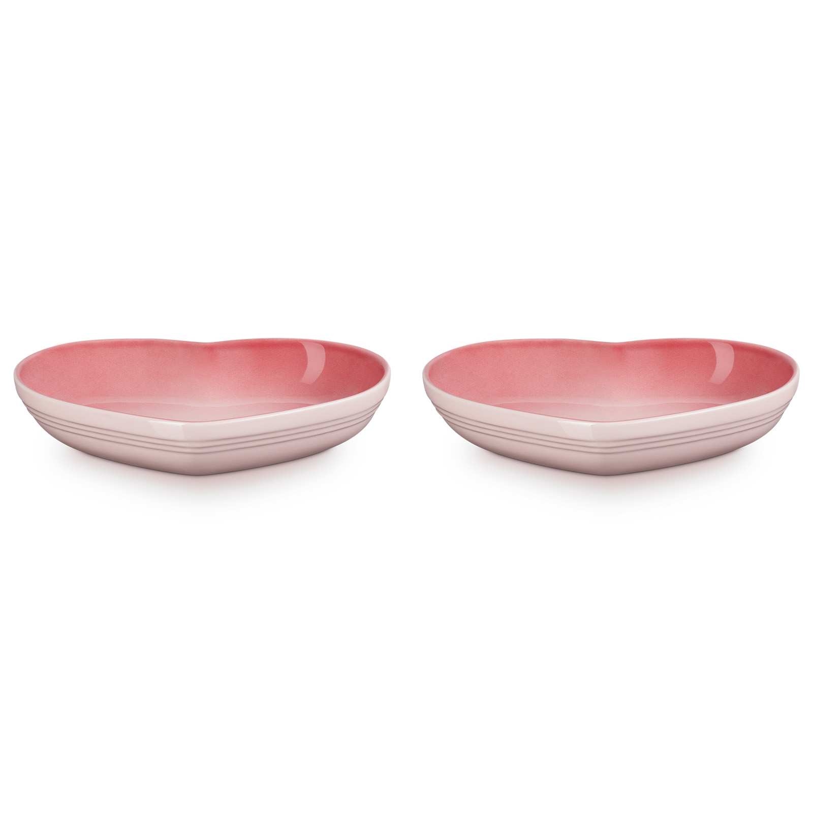 Stoneware Set of 2 Heart Dish Medium image number 1