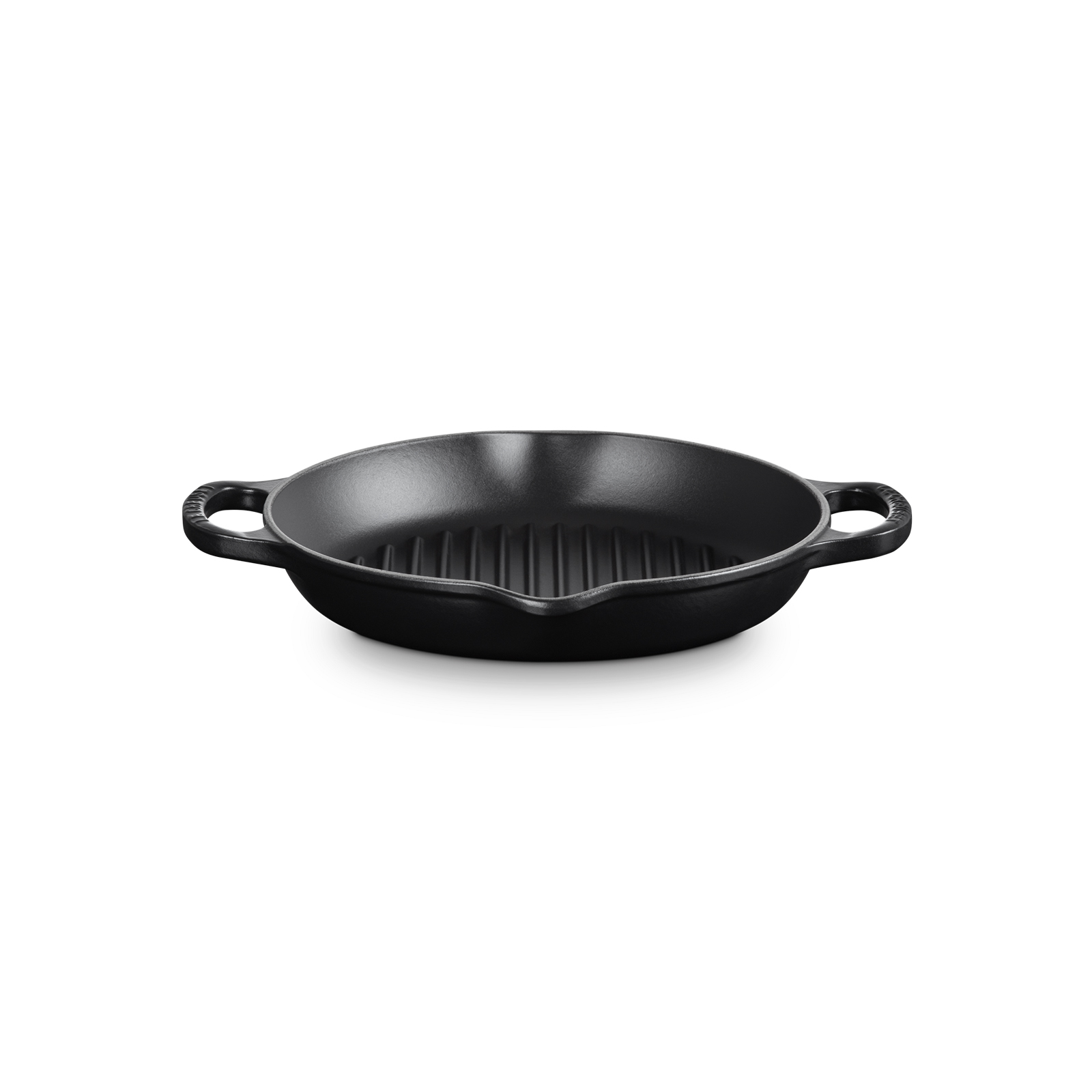 Deep Round Grill Matte Black 25cm