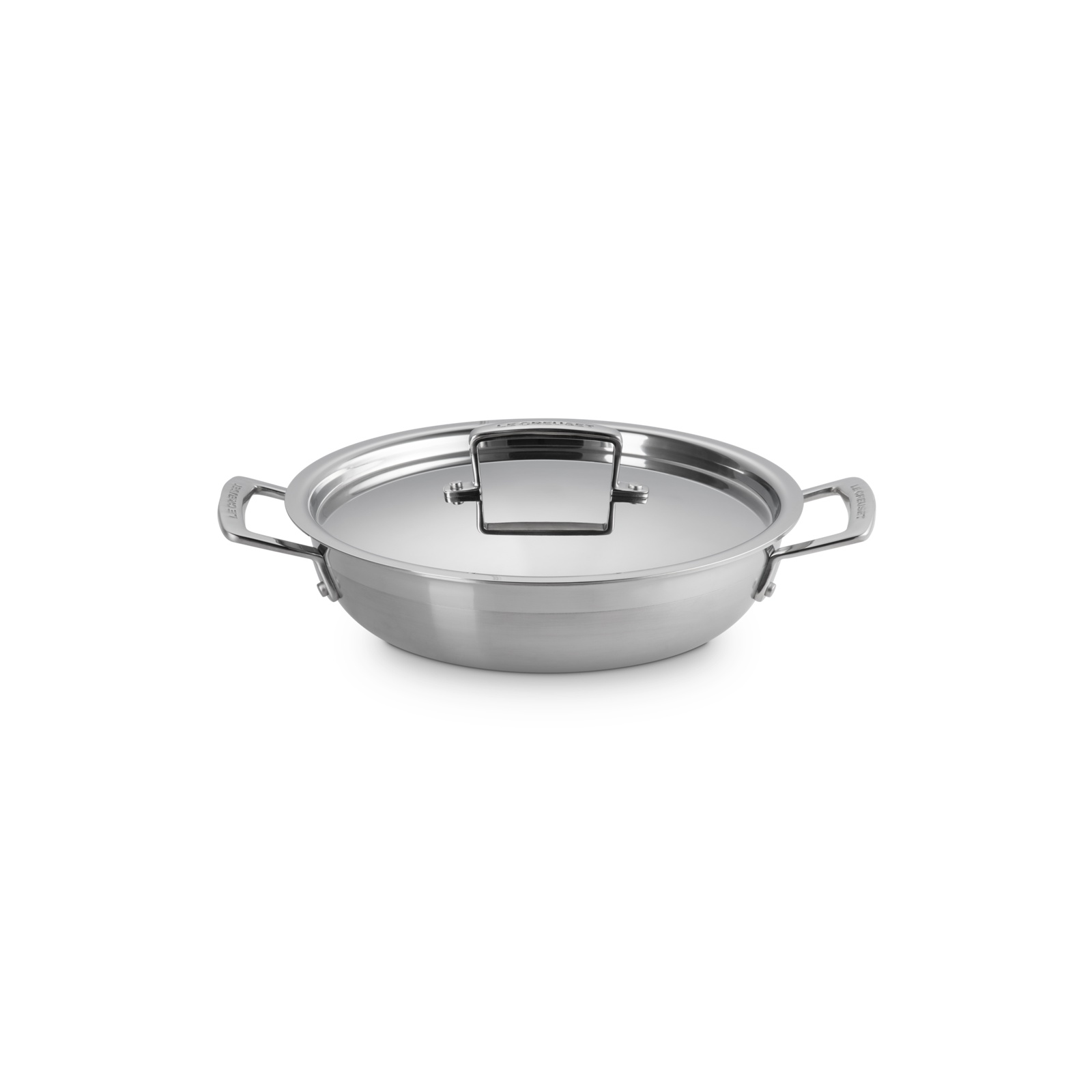 3-ply Stainless Steel Shallow Casserole with SS Lid