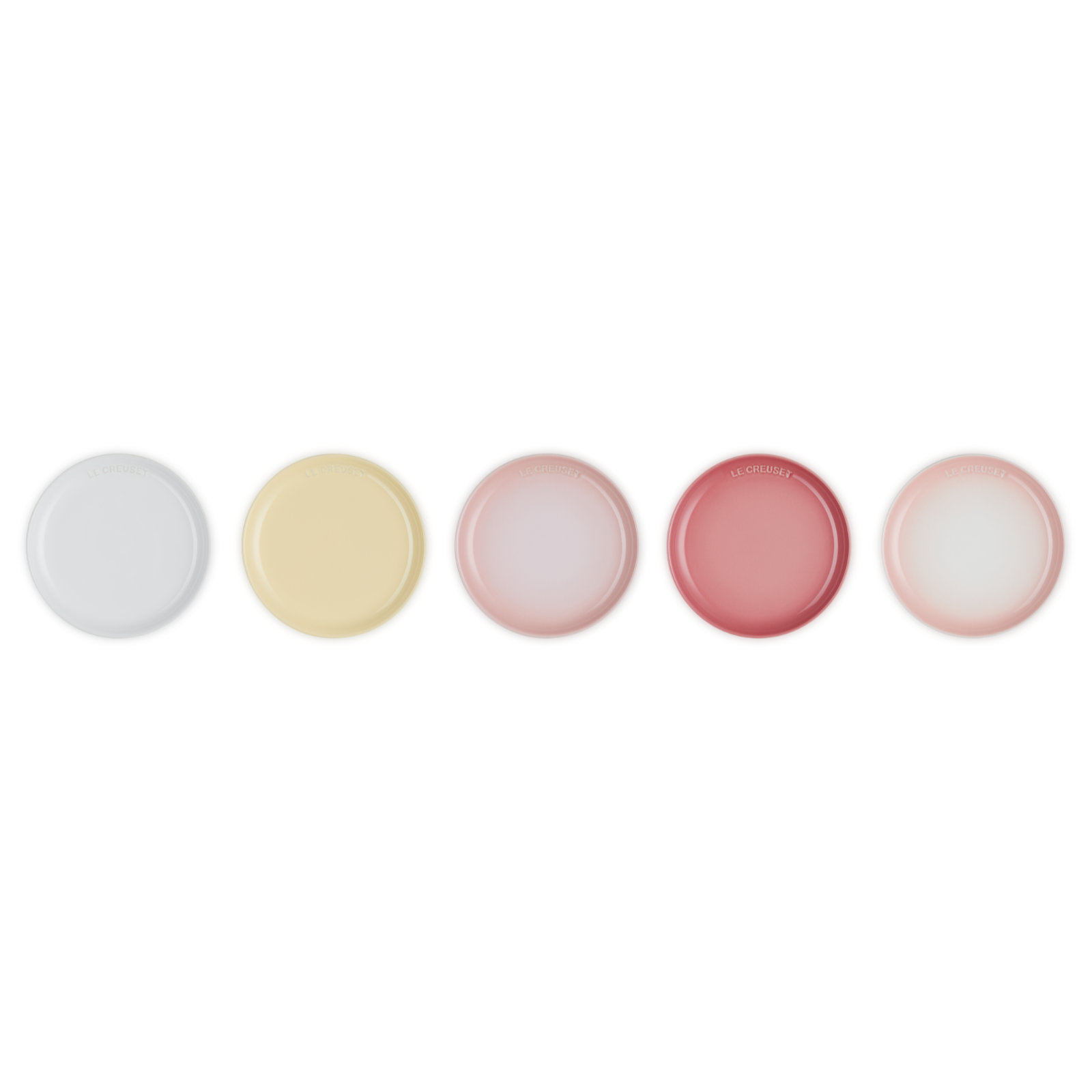 Stoneware Set of 5 Seoul Sphere Plate Multicolor 17cm