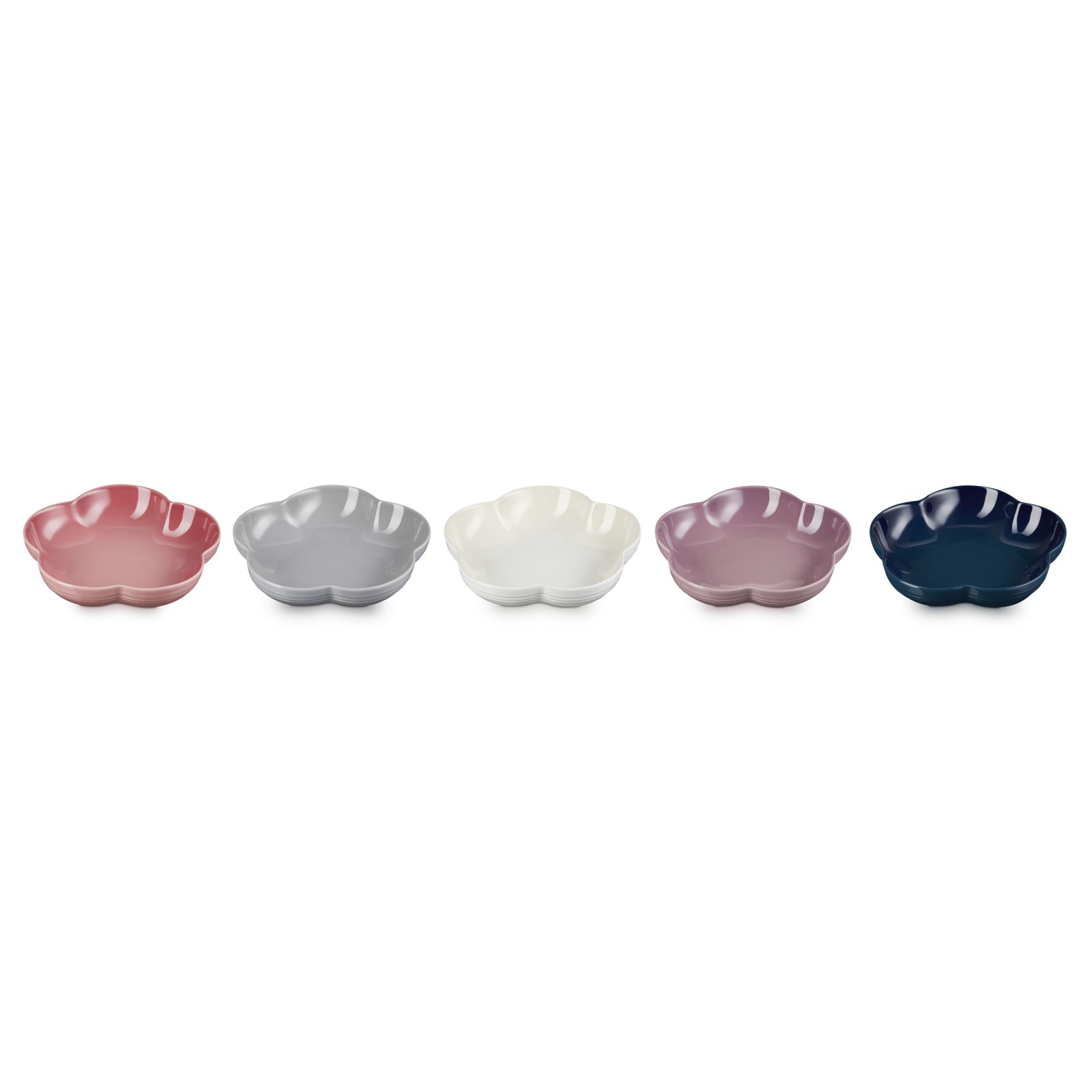Set of 5 Flower Dish image number 1