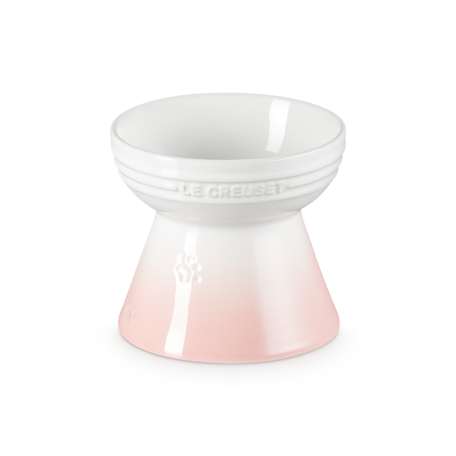 Stoneware Footed Pet Bowl Powder Pink 380ml