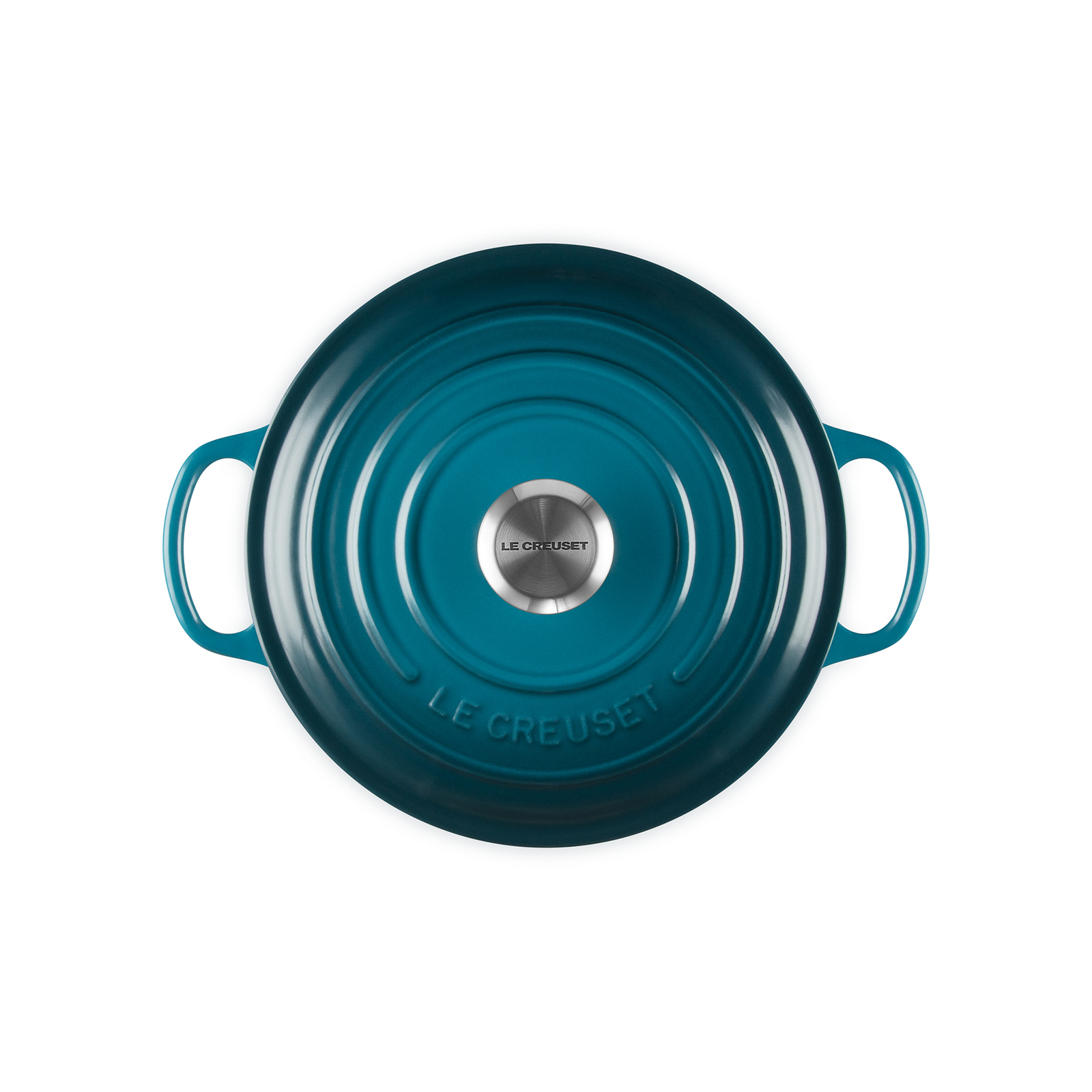 Round French Oven Silver Knob image number 3