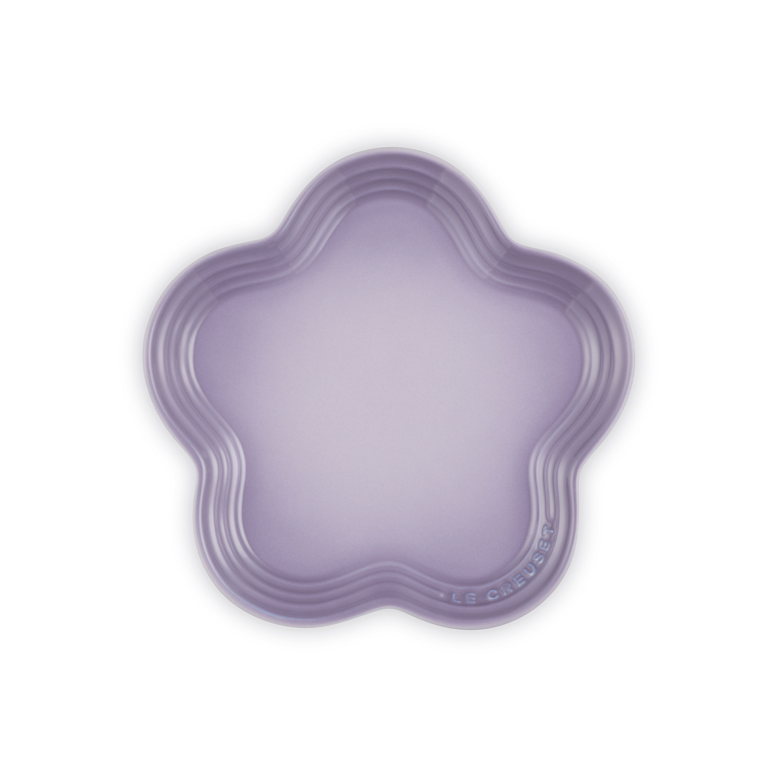 Flower Stoneware Plate Bluebell Purple 19cm