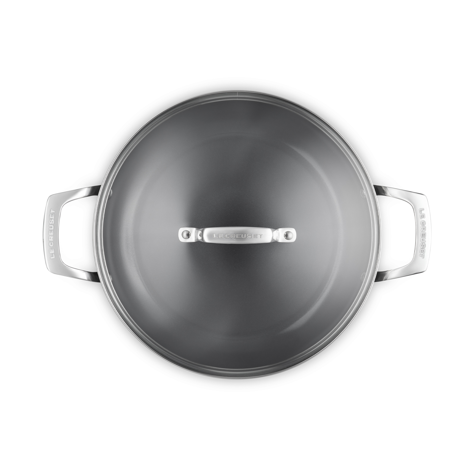 Essential Non-Stick Cookware Shallow Braiser Glass Lid image number 3