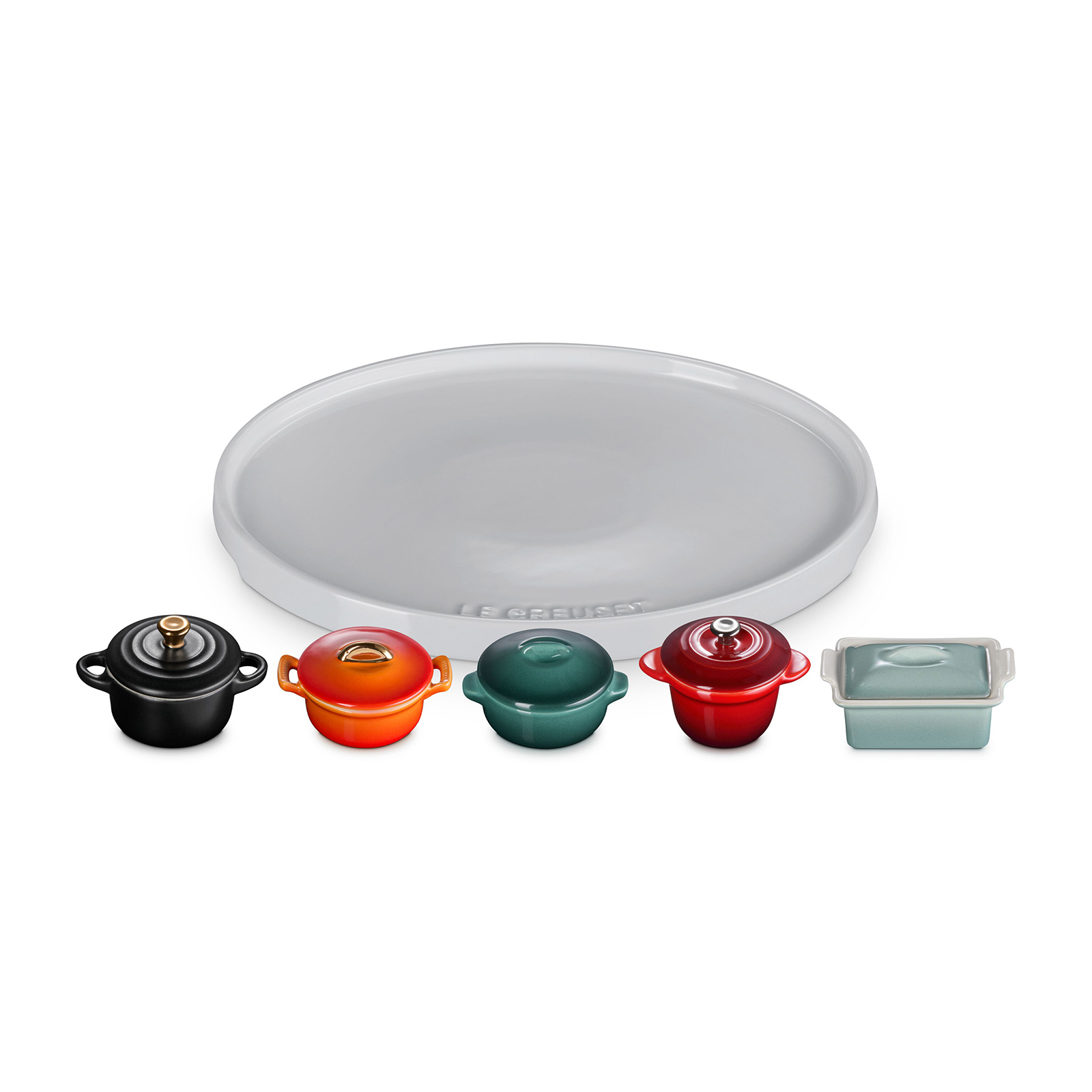 Set of Miniature Collection with Oval Tray image number 1