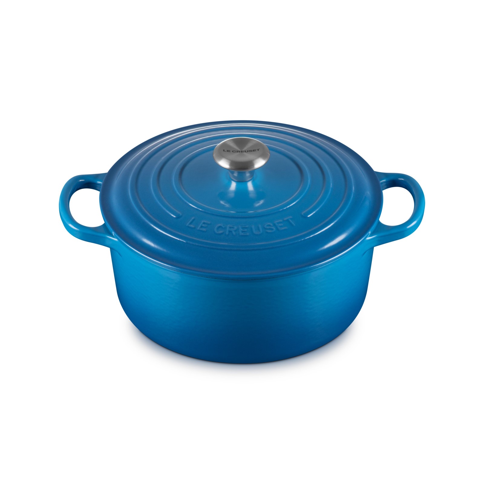 Round French Oven Silver Knob image number 1