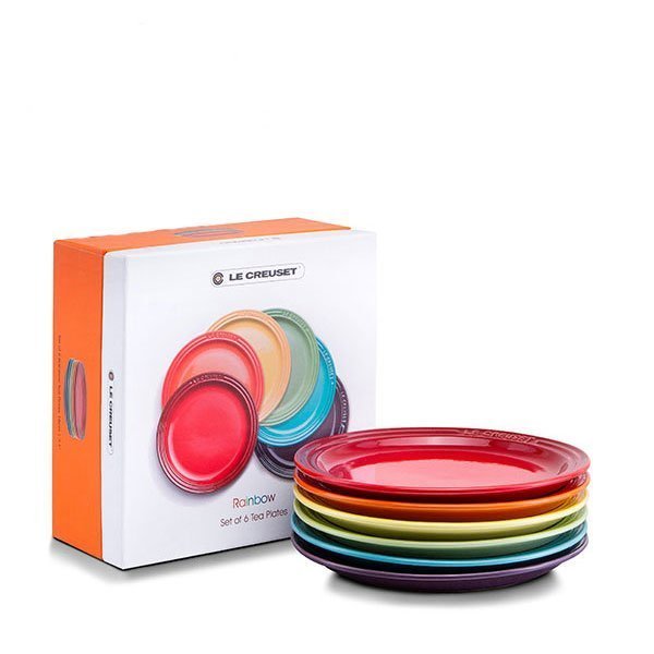 Set of 6 Round Tea Plate image number 0