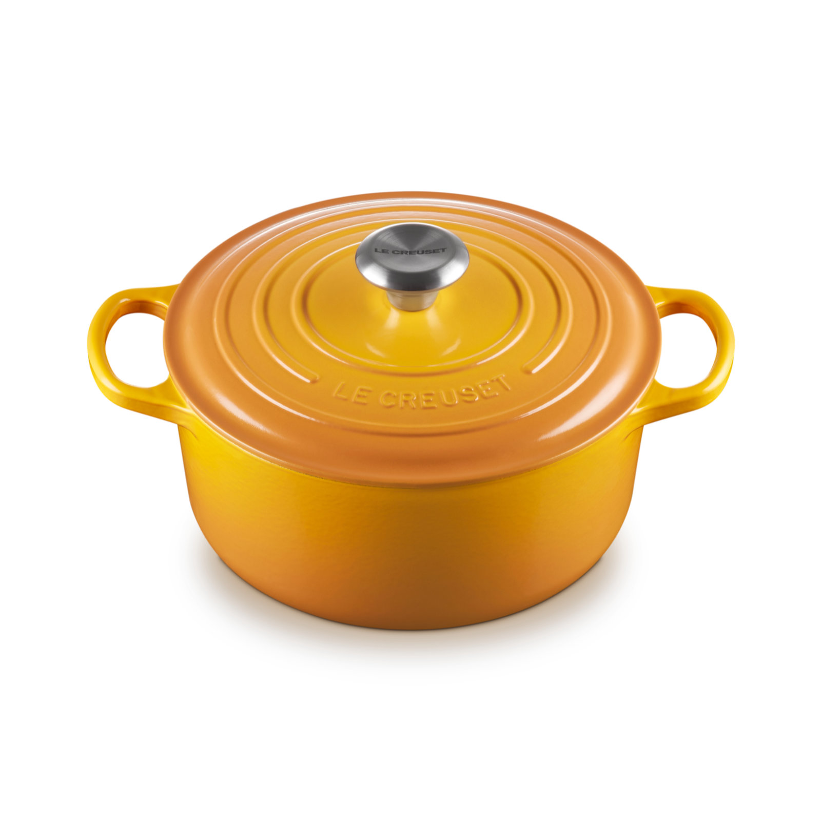 Round French Oven Silver Knob image number 1