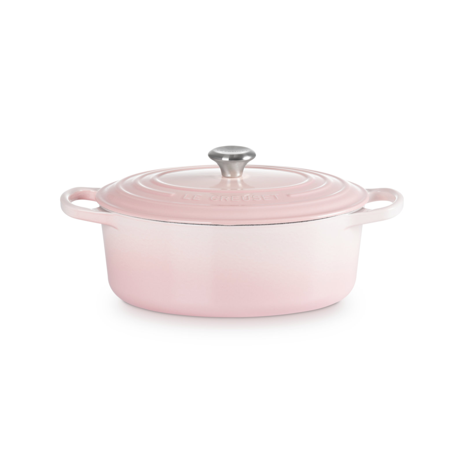 Oval French Oven Shell Pink 25cm