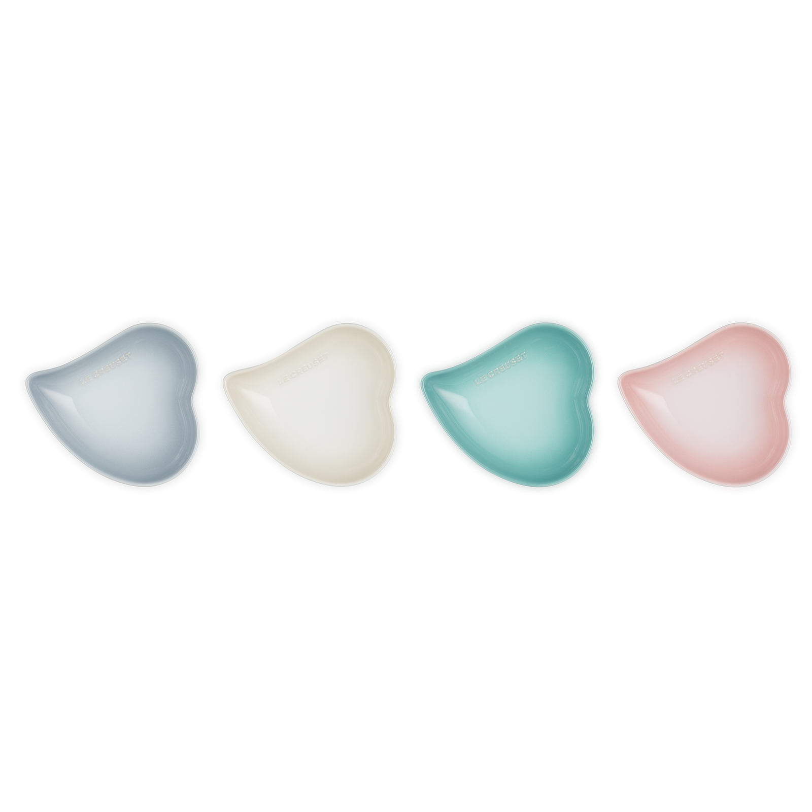 Stoneware Set of 4 Seoul Sphere Heart Petal Dish image number 3