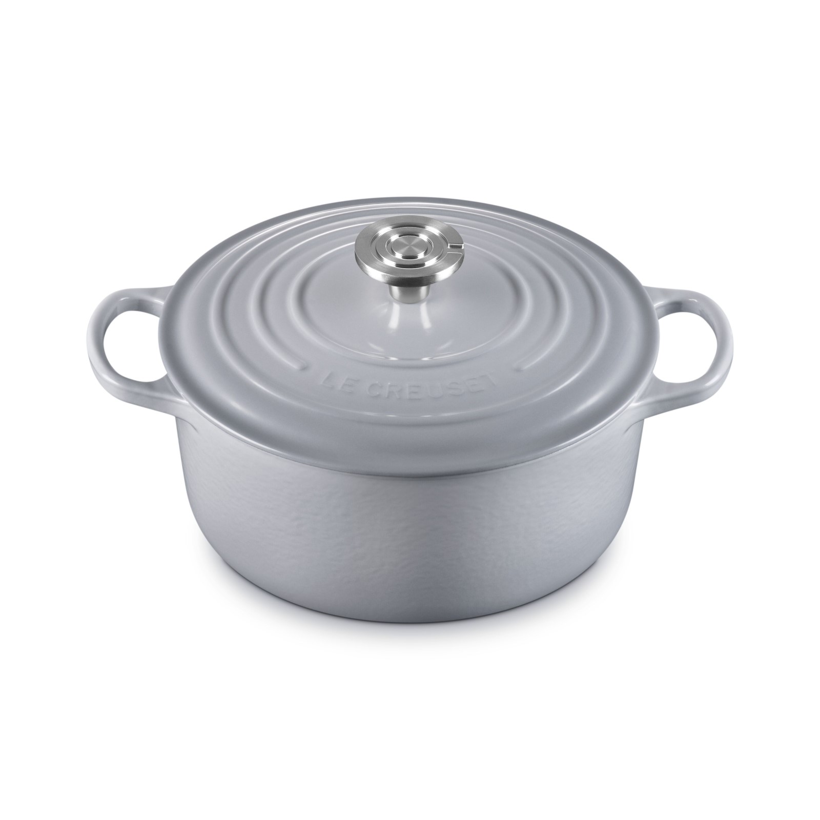 Signature Round French Oven Crucible Brushed SS Knob image number 1