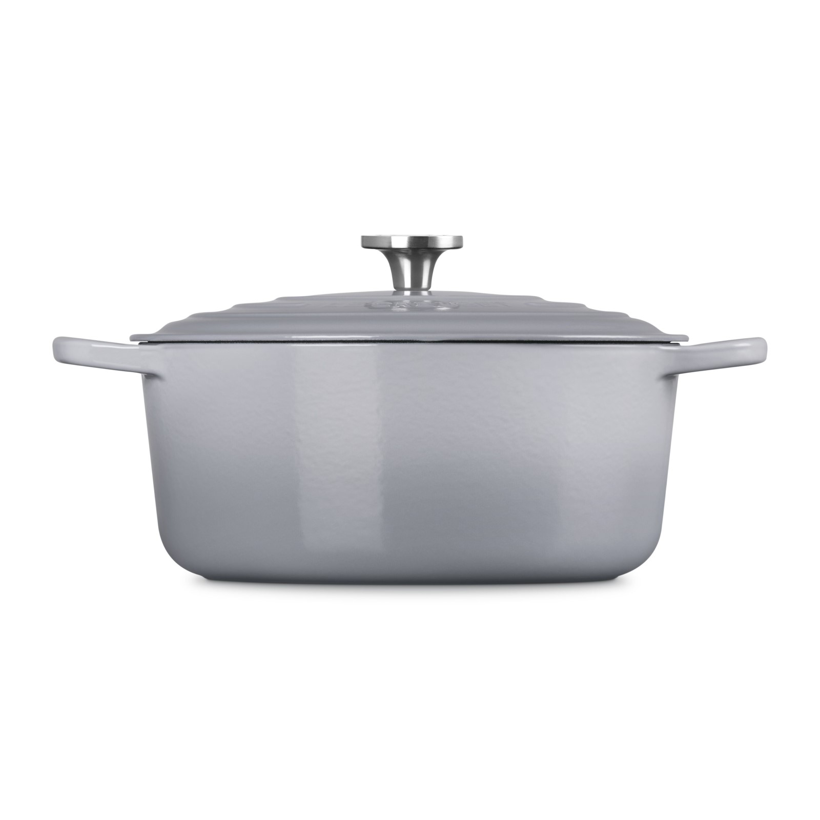 Signature Round French Oven Crucible Brushed SS Knob image number 2