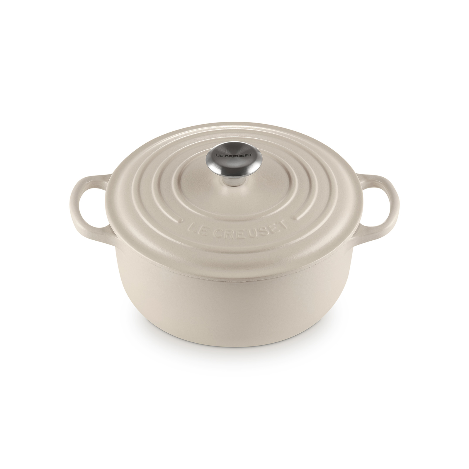 Round French Oven Silver Knob image number 1