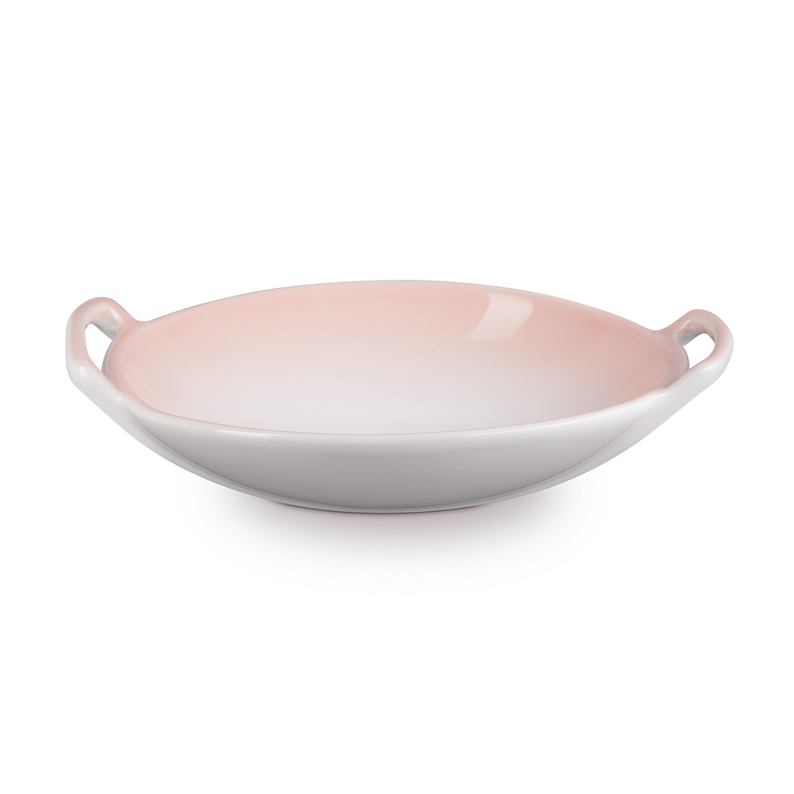 Stoneware Wok Dish Shell Pink 20cm