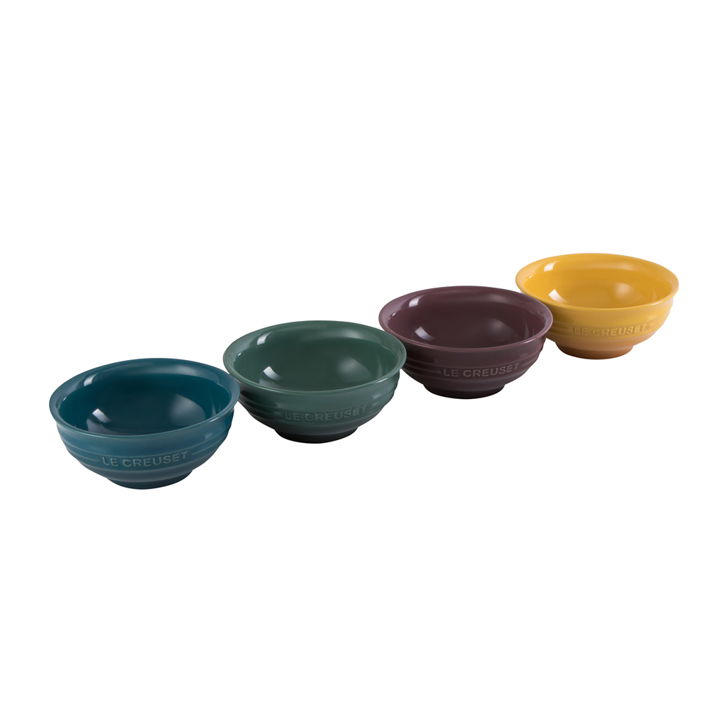 Set of 4 Mini Bowl Multicolor