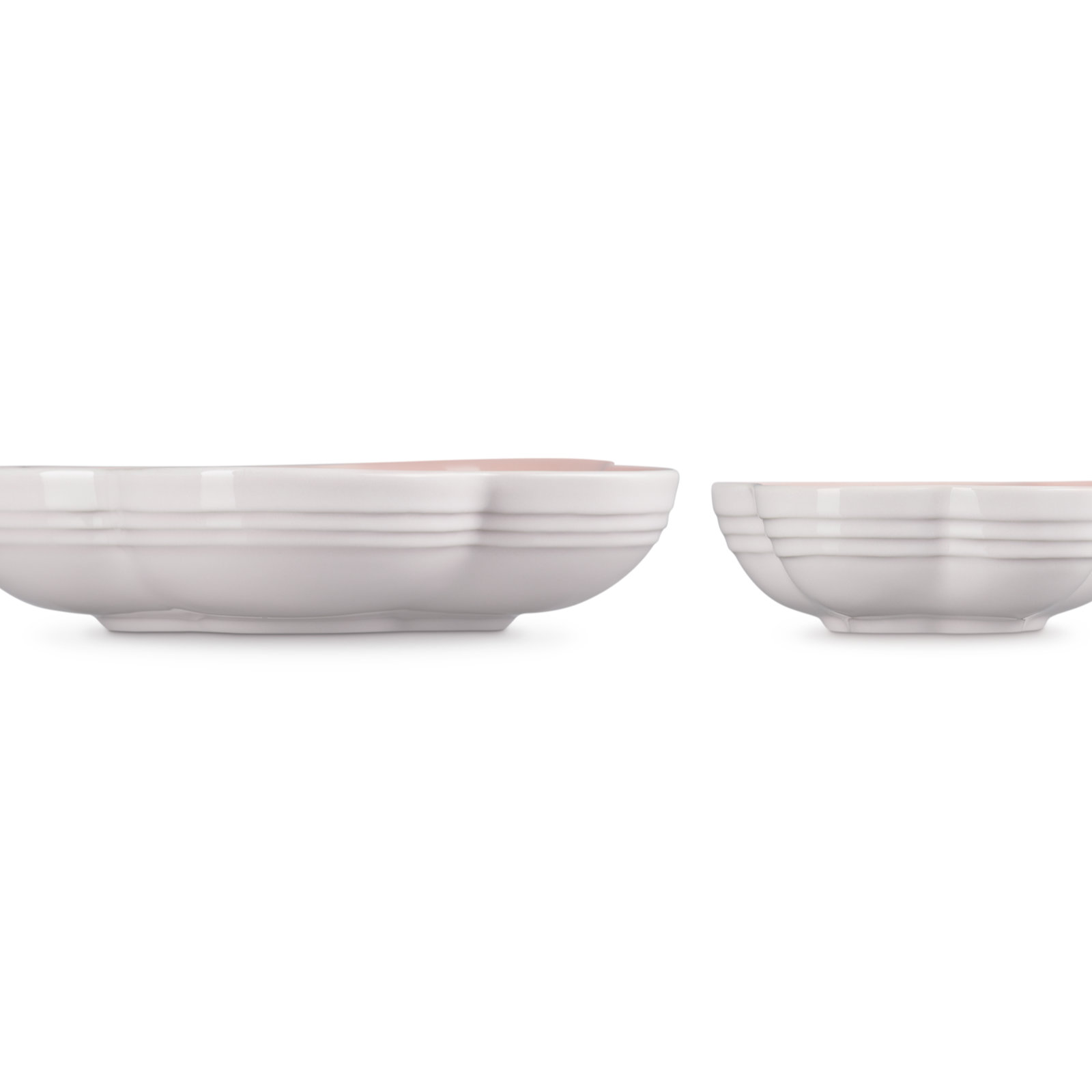 Flower Dishes Petite Fleur Decal Shell Pink 20cm