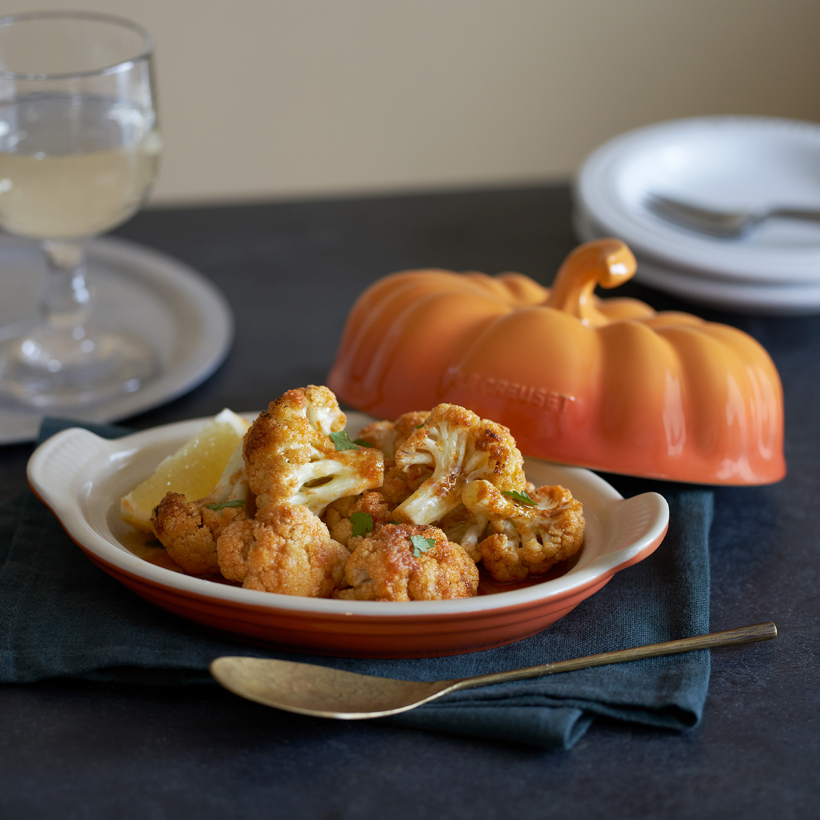 Pumpkin Stoneware Butter Dish image number 5