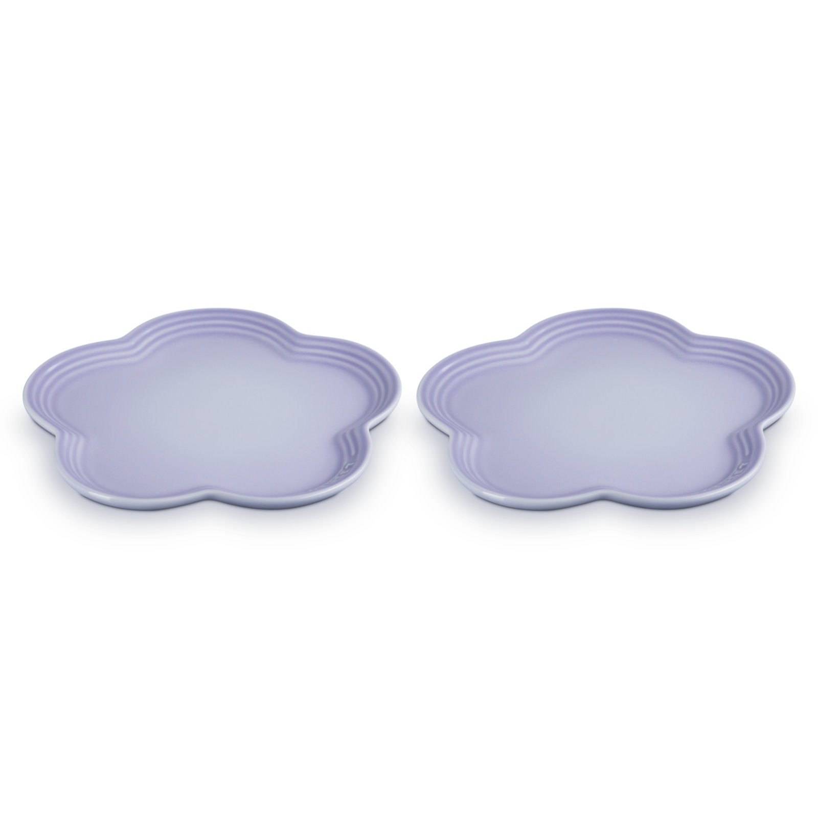 Set of 2 Large Flower Plate image number 1