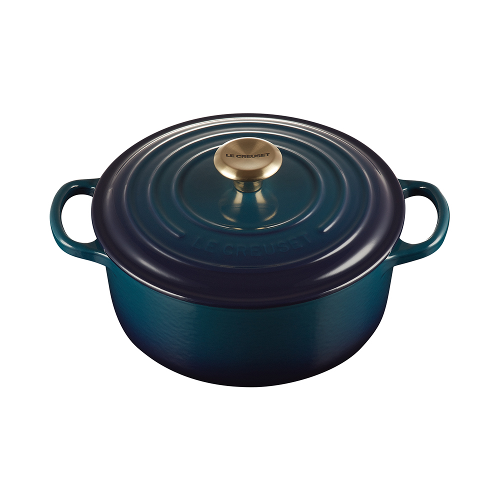 Round French Oven Agave Light Gold Knob image number 1