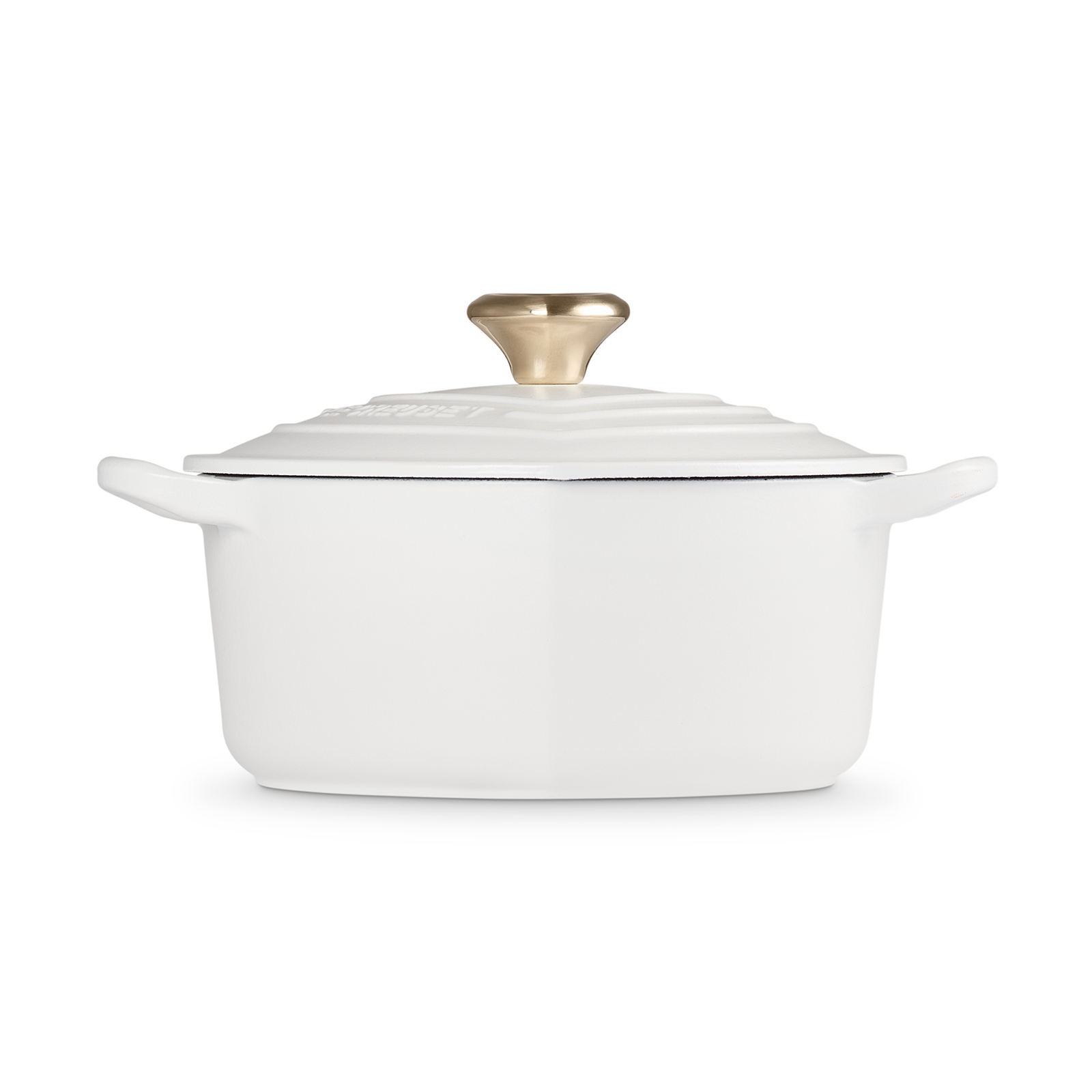 Heart Shaped Casserole Light Gold Heart Knob image number 2